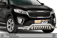 Frontbügel mit Unterfahrschutz für KIA Sorento III 2015-2018 70mm breit Gutachten