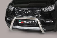 Frontbügel Edelstahl für Opel Mokka X Bj.16-20 Ø76mm mit Gutachten Frontschutzbügel