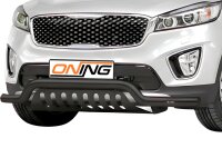 Frontbügel mit Unterfahrschutz für KIA Sorento III 2015-2018 SCHWARZ 70mm breit Gutachten