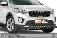 Frontbügel mit Unterfahrschutz für KIA Sorento III 2015-2018 SCHWARZ 70mm breit Gutachten
