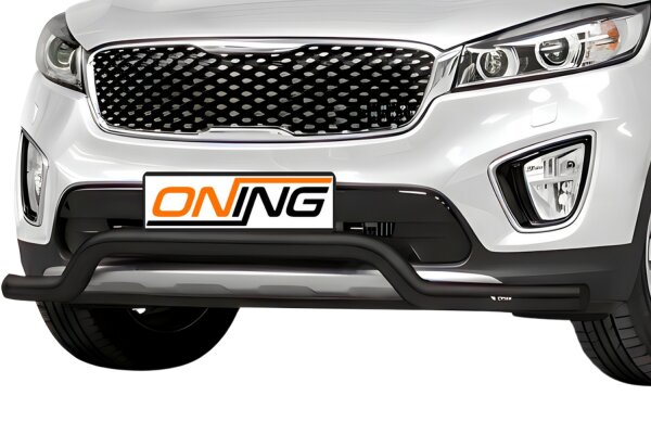 Frontbügel für KIA Sorento III 2015-2018 SCHWARZ 70mm breit Frontschutzbügel Gutachten