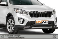 Frontbügel für KIA Sorento III 2015-2018 SCHWARZ 70mm breit Frontschutzbügel Gutachten