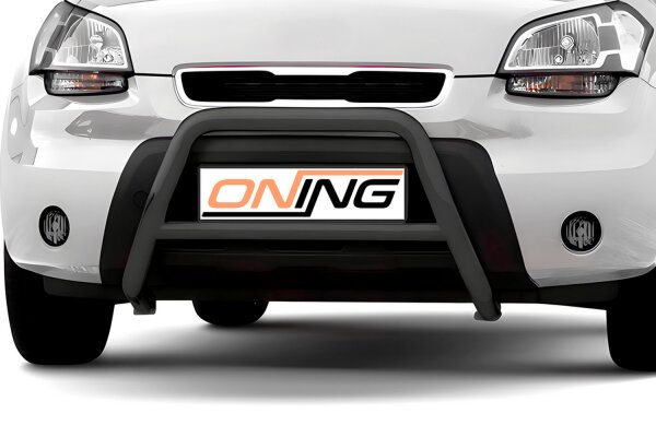 Frontbügel mit Querstreben für KIA Soul 2009-2014 SCHWARZ 60mm Edelstahl Gutachten