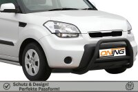 Frontbügel mit Querstreben für KIA Soul 2009-2014 SCHWARZ 60mm Edelstahl Gutachten