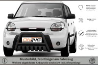 Frontbügel mit Unterfahrschutz für KIA Soul 2009-2014 SCHWARZ 60mm Edelstahl Gutachten