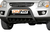 Frontbügel mit Unterbodenschutz für KIA Sportage 2006-2009 SCHWARZ 70mm Gutachten