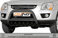 Frontbügel mit Unterbodenschutz für KIA Sportage 2006-2009 SCHWARZ 70mm Gutachten