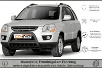 Frontbügel mit Unterbodenschutz für KIA Sportage 2006-2009 SCHWARZ 70mm Gutachten