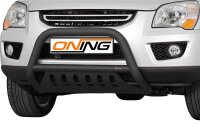 Frontbügel mit Unterfahrschutz für KIA Sportage 2006-2009 SCHWARZ 70mm Gutachten