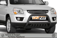 Frontbügel mit Unterfahrschutz für KIA Sportage 2006-2009 SCHWARZ 70mm Gutachten