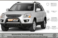 Frontbügel mit Unterfahrschutz für KIA Sportage 2006-2009 SCHWARZ 70mm Gutachten