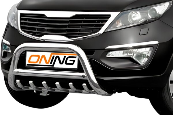 Frontbügel mit Unterbodenschutz für KIA Sportage 2011-2015 70mm Edelstahl Gutachten