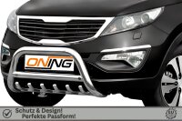 Frontbügel mit Unterbodenschutz für KIA Sportage 2011-2015 70mm Edelstahl Gutachten