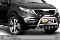 Frontbügel mit Unterbodenschutz für KIA Sportage 2011-2015 70mm Edelstahl Gutachten