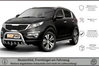 Frontbügel mit Unterbodenschutz für KIA Sportage 2011-2015 70mm Edelstahl Gutachten
