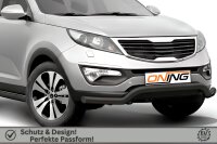Frontbügel für KIA Sportage 2011-2015 SCHWARZ 70mm breit Frontschutzbügel Gutachten