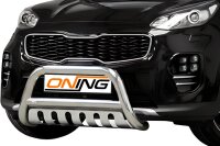 Frontbügel mit Unterfahrschutz für KIA Sportage 2015-2018 70mm Frontschutzbügel Gutachten
