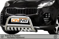 Frontbügel mit Unterfahrschutz für KIA Sportage 2015-2018 70mm Frontschutzbügel Gutachten