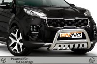 Frontbügel mit Unterfahrschutz für KIA Sportage 2015-2018 70mm Frontschutzbügel Gutachten