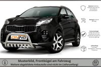 Frontbügel mit Unterfahrschutz für KIA Sportage 2015-2018 70mm Frontschutzbügel Gutachten