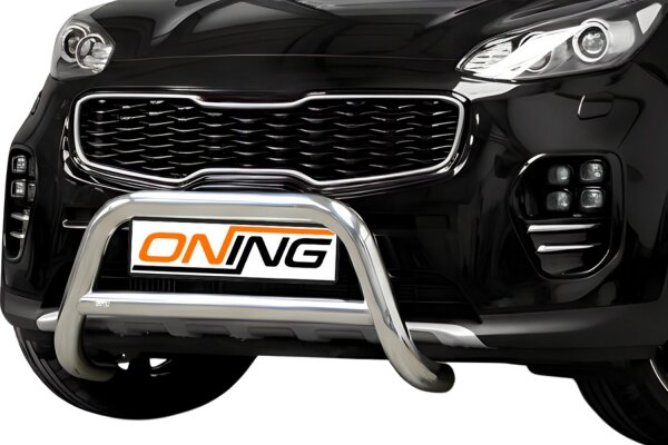 Frontbügel mit Querstreben für KIA Sportage 2015-2018 70mm Frontschutzbügel Gutachten