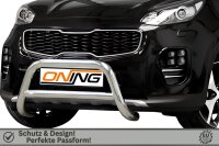 Frontbügel mit Querstreben für KIA Sportage 2015-2018 70mm Frontschutzbügel Gutachten