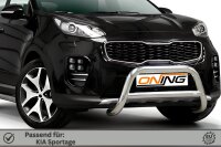 Frontbügel mit Querstreben für KIA Sportage 2015-2018 70mm Frontschutzbügel Gutachten