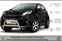 Frontbügel mit Querstreben für KIA Sportage 2015-2018 70mm Frontschutzbügel Gutachten