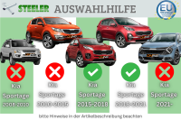 Frontbügel für KIA Sportage 2015-2021 SCHWARZ 70mm breit Frontschutzbügel