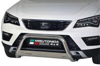 Frontbügel Edelstahl für Seat Ateca Bj.18-20 63mm mit Gutachten Frontschutzbügel