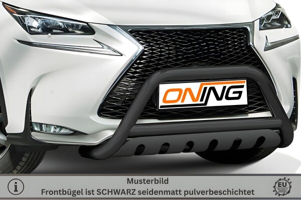 Frontbügel mit Unterfahrschutz für Lexus NX 2014-2020 SCHWARZ 70mm Edelstahl Gutachten