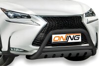 Frontbügel mit Unterfahrschutz für Lexus NX 2014-2020 SCHWARZ 70mm Edelstahl Gutachten