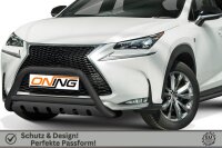 Frontbügel mit Unterfahrschutz für Lexus NX 2014-2020 SCHWARZ 70mm Edelstahl Gutachten