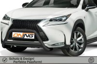 Frontbügel mit Querstreben für Lexus NX 2014-2020 SCHWARZ 70mm Frontschutzbügel Gutachten