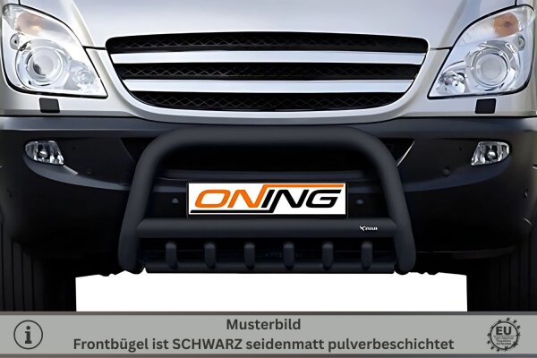 Frontbügel Unterbodenschutz für Mercedes Sprinter W906 06-18 SCHWARZ 70mm Gutachten