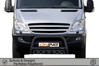 Frontbügel Unterfahrschutz für Mercedes Sprinter W906 06-18 SCHWARZ 70mm Gutachten
