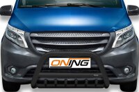 Frontbügel mit Unterbodenschutz für Mercedes Vito W447 2014-2020 SCHWARZ 70mm