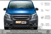 Frontbügel mit Unterbodenschutz für Mercedes Vito W447 2014-2020 SCHWARZ 70mm