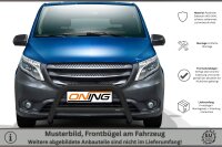Frontbügel mit Querstreben für Mercedes Vito Kasten 2014-2020 SCHWARZ 70mm Gutachten