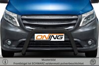 Frontbügel für Mercedes Vito W447 2014-2020 SCHWARZ 70mm Gutachten