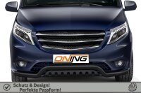Frontbügel Unterfahrschutz für Mercedes Vito W447 2014-2020 SCHWARZ 70mm breit