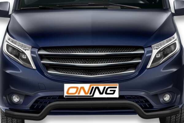 Frontbügel für Mercedes Vito W447 2014-2024 SCHWARZ 70mm breit Edelstahl Gutachten