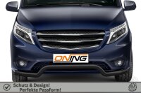 Frontbügel für Mercedes Vito W447 2014-2024 SCHWARZ 70mm breit Edelstahl Gutachten