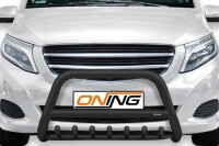 Frontbügel mit Unterbodenschutz für Mercedes V-Klasse W447 2014-2019 SCHWARZ 70mm