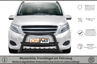 Frontbügel mit Unterbodenschutz für Mercedes V-Klasse W447 2014-2019 SCHWARZ 70mm