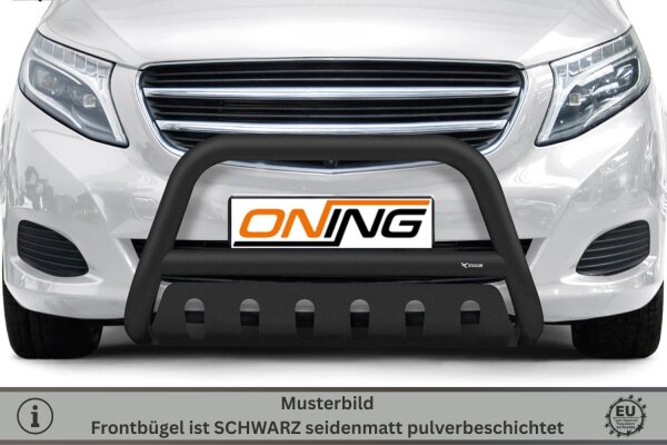 Frontbügel mit Unterfahrschutz für Mercedes V-Klasse W447 2014-2019 SCHWARZ 70mm