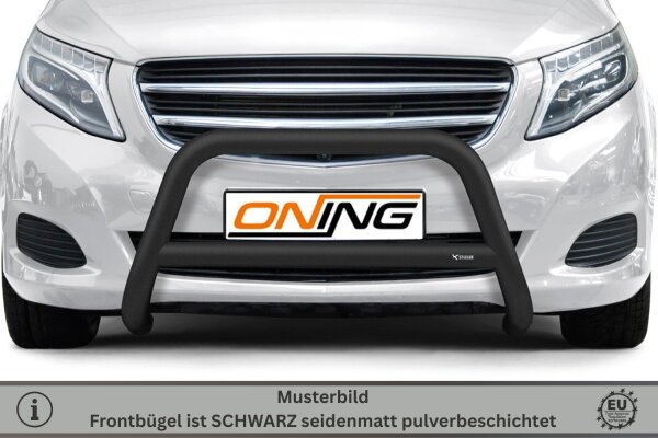 Frontbügel mit Querstreben für Mercedes V-Klasse W447 2014-2019 SCHWARZ 70mm Gutachten