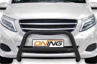 Frontbügel mit Querstreben für Mercedes V-Klasse W447 2014-2019 SCHWARZ 70mm Gutachten