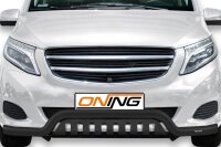 Frontbügel Unterfahrschutz für Mercedes V-Klasse W447 2014-2019 SCHWARZ 70mm breit