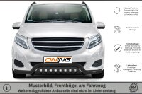 Frontbügel Unterfahrschutz für Mercedes V-Klasse W447 2014-2019 SCHWARZ 70mm breit